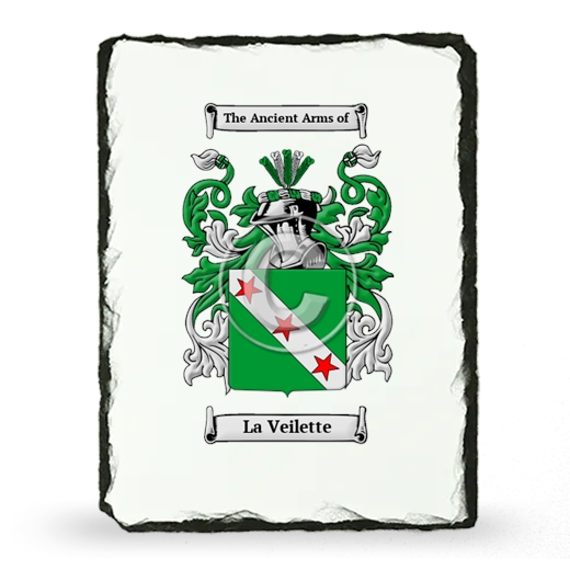 La Veilette Coat of Arms Slate